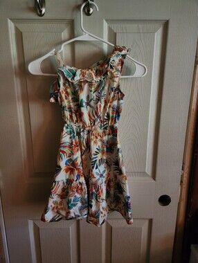 Girls Floral One-Shoulder Sundress Size 7